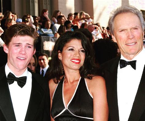 Scott and his father Clint Eastwood and his wife Dina Eastwood March ...