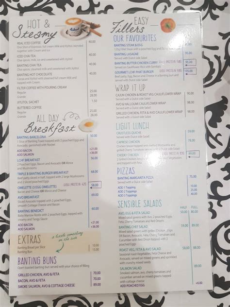 Menu at Dulce Cafe Walmer Park, Port Elizabeth, Shop 9