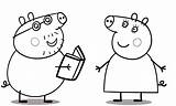 Printable Peppa Pig coloring pages  sketch template