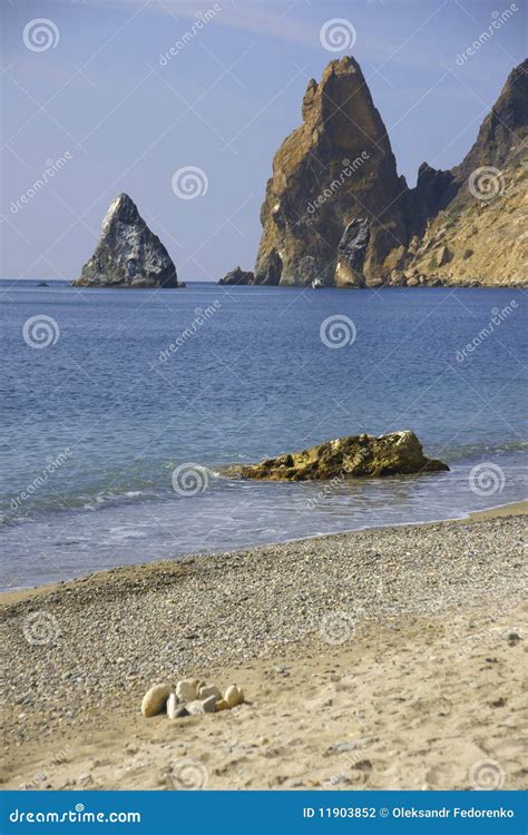 The Crimean beaches. stock photo. Image of rock, ocean - 11903852