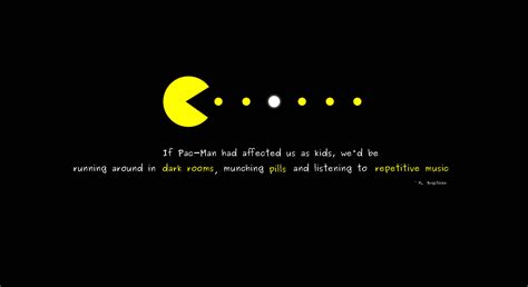 Download Pac Man Video Game Quote Wallpaper | Wallpapers.com