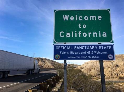 Fake Highway Signs Tout California As Sanctuary State | KMJ-AF1