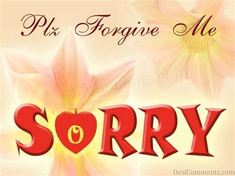 Sorry With Flowers Graphic - DesiComments.com