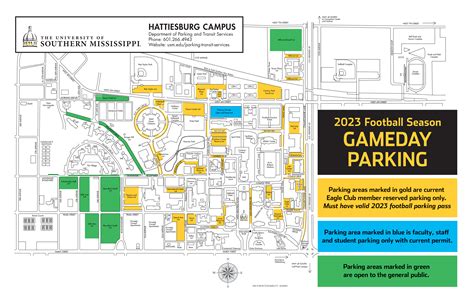 Campus Maps | Parking and Transit Services | The University of Southern Mississippi