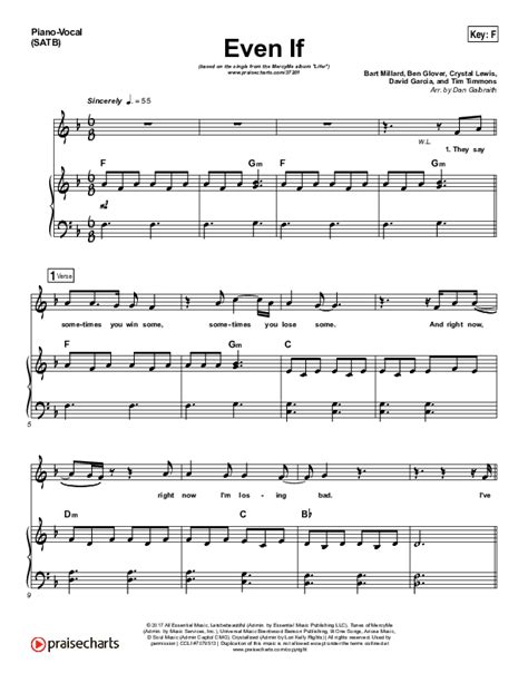 Even If Sheet Music PDF (MercyMe) - PraiseCharts