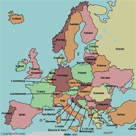 Test your geography knowledge: European countries map quiz | География мира, География ...