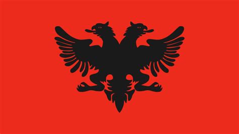 The Flag of Albania Desktop HD Wallpaper 86037 - Baltana