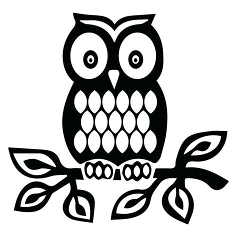 Owl Silhouette Template at GetDrawings | Free download