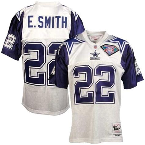 Mitchell & Ness Dallas Cowboys #22 Emmitt Smith White Throwback ...