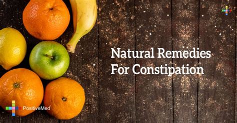 Natural Remedies for Constipation