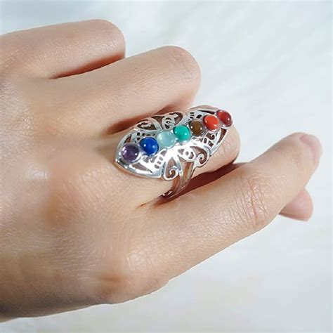 Butterfly Crystal Moonstone Ring Liquid Metal Design - nacrystal.com