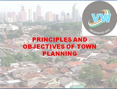 PRINCIPLES AND OBJECTIVES OF TOWN PLANNING