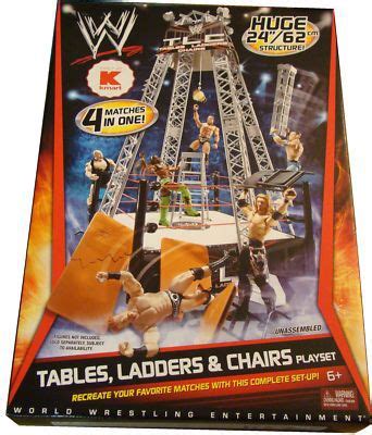 WWE Tables Ladders and Chairs Playset Kmart ring cage & | #370704008