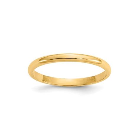 Classic 10K Gold Band Ring ~ Size 3 - The Jewelry Vine