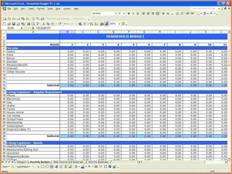 Income Expenditure Spreadsheet Excel — db-excel.com