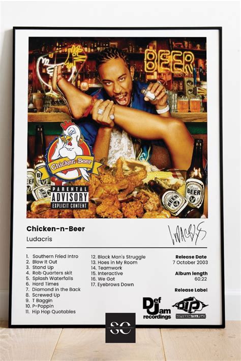 Ludacris Poster Chicken N Beer Album Cover Poster Album - Etsy | Album covers, Ludacris, Album