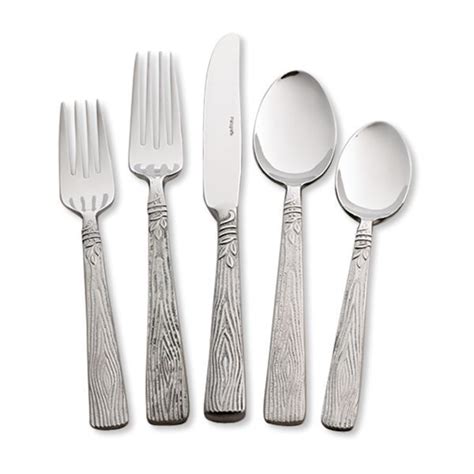 Pfaltzgraff Naturewood 45 Piece Flatware Set, Service for 8 | Flatware set, Pfaltzgraff, Flatware