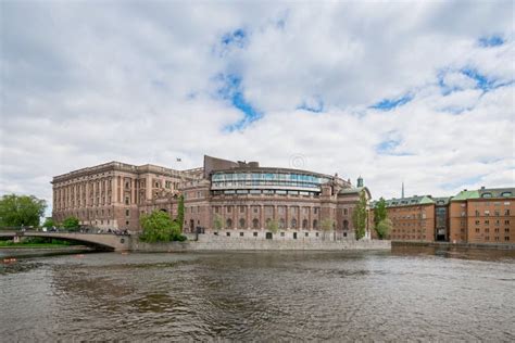 Swedish Parliament Building or Riksdagshuset Editorial Stock Image - Image of color, landmark ...