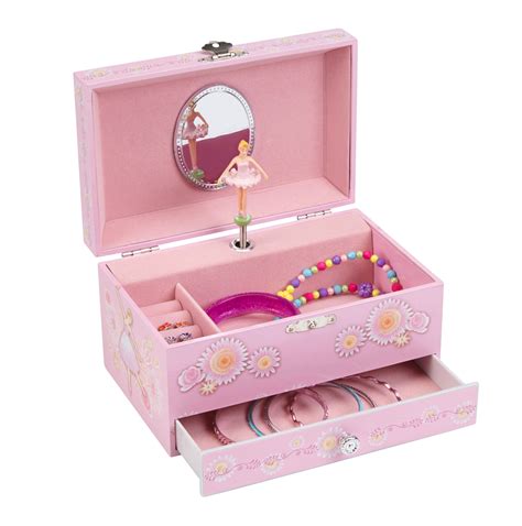 Buy JewelKeeper Light Pink Ballerina Musical Jewellery Box with Pull ...