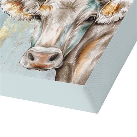 Cow Wall Art Canvas Modern Cow Art Cow Painting - Etsy