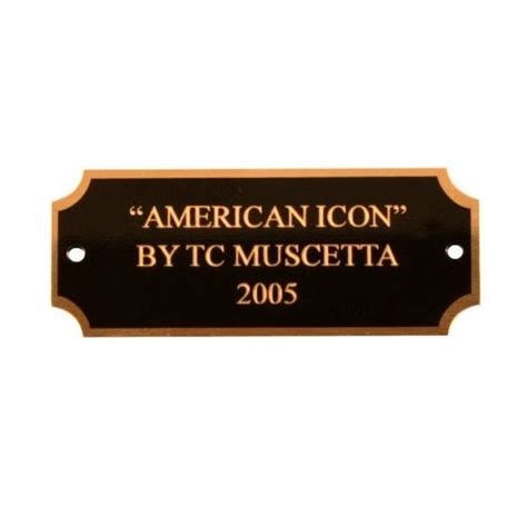 Brass name plate | Cincinnati Recognition Awards