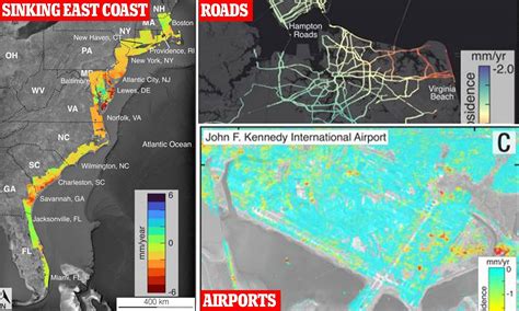 East Coast cities from Florida to New Hampshire are SINKING: study