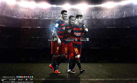 Messi , Suarez , Neymar MSN - WALLPAPER by CrazyyB on DeviantArt