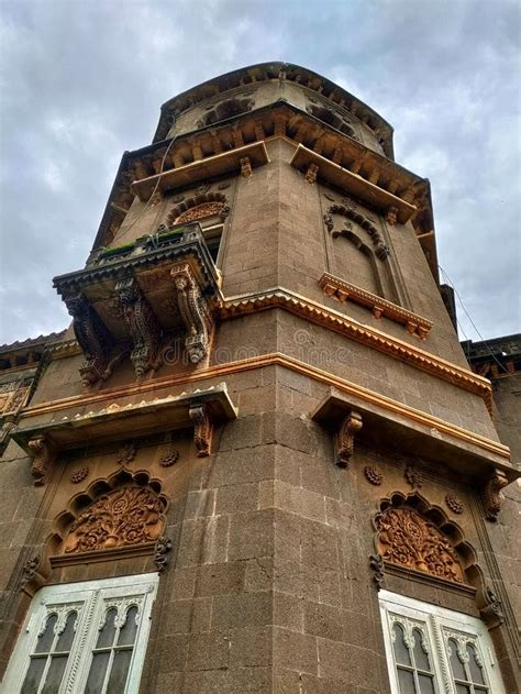 New Palace or Shahu Palace, Kolhapur City. Heritage Structure Built in Black Polished Stone ...