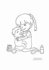 Baby Brother Coloring Pages sketch template