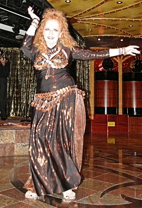 Dawna at Arabian Nights at Sea wearing a copper and black costume ...