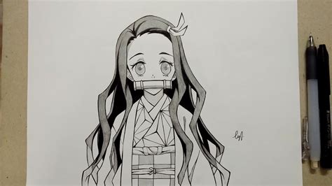 How to Draw Nezuko Kamado From Kimetsu no Yaiba/Demon Slayer [ 鬼滅の刃 ...