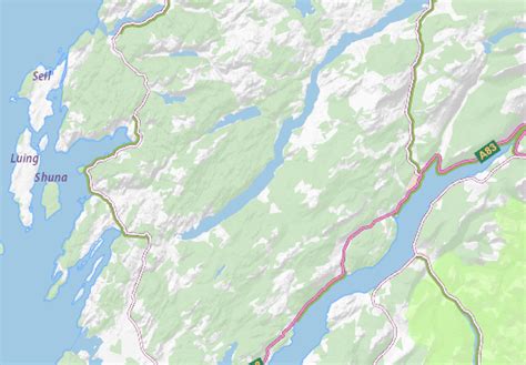 MICHELIN Loch Awe map - ViaMichelin