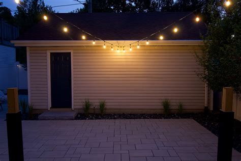 How to Install String Lights from House to Garage | The DIY Playbook