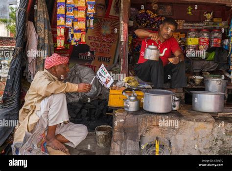 Tea Stall Varanasi uttar pradesh India Asia Stock Photo - Alamy