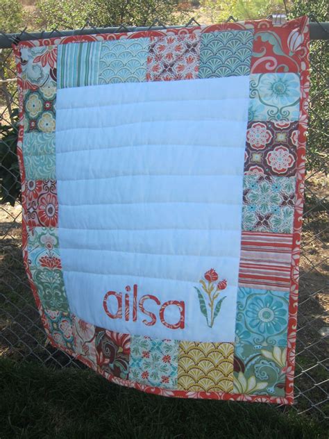 Custom Baby Quilt- Personalized with Baby's Name. $125.00, via Etsy. (With images) | Baby quilts ...