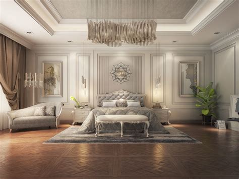 Realistic Classic Master Bedroom Design 3D Max Model