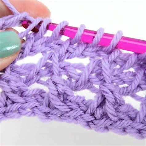 Learn to Make Tunisian Crochet Lace with Free Patterns and Stitches - CrochetKim™