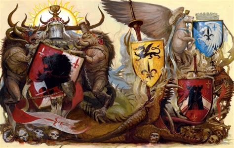 Bretonnian Heraldry | Heraldry, Heraldry design, Knight shield