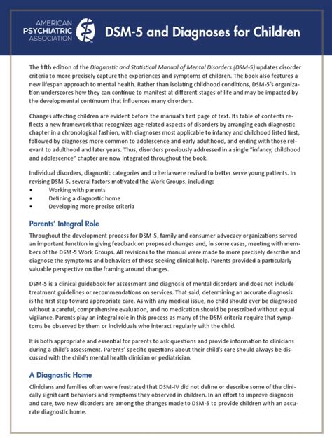 APA_DSM-5-Diagnoses-for-Children.pdf | Dsm 5 | Autism Spectrum