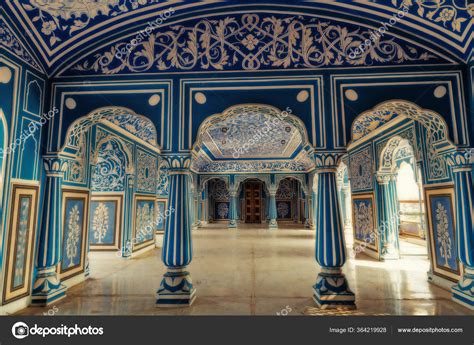 Historic City Palace Jaipur Interior Medieval Artwork Decorative Wall ...