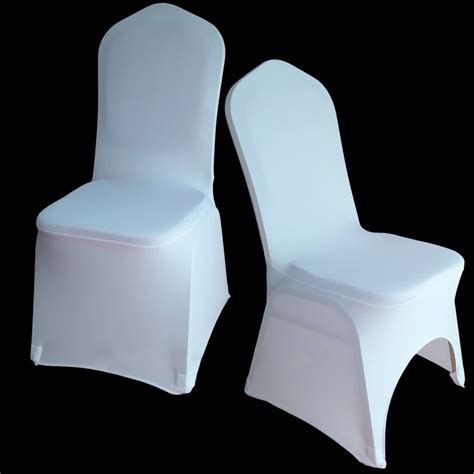 50pcs Universal White Stretch Polyester Spandex Lycra Wedding Party Chair Covers for Weddings ...