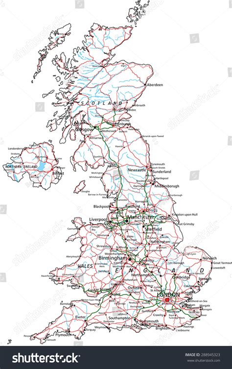 627 English Road Map Of Uk Images, Stock Photos & Vectors | Shutterstock