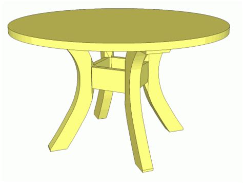 Round dining table plans