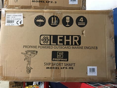 LEHR 5HP SHORT SHAFT PROPANE POWERED OUTBOARD MARINE MOTOR - Able Auctions