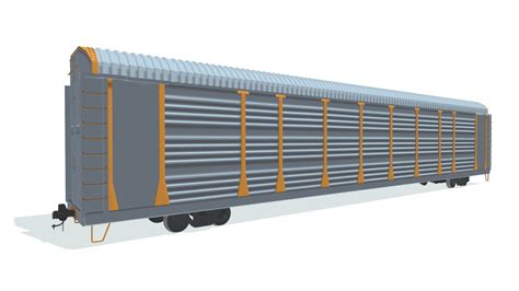 Auto Carrier Railroad Car - Buy Royalty Free 3D model by 3DHorse [9fee890] - Sketchfab Store