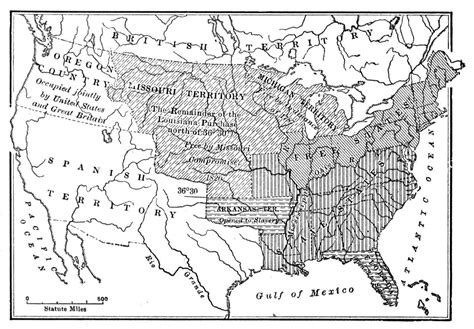 Missouri Compromise Of 1820 Map - Maping Resources