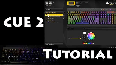 ICUE Corsair Driver Tutorial Part 1| Lighting Effects - YouTube