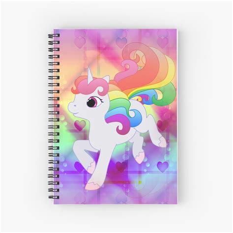 "Cute Baby Rainbow Unicorn" Spiral Notebook for Sale by LyddieDoodles | Redbubble