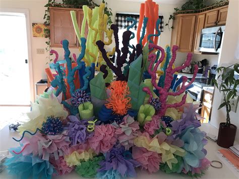 DIY Coral Reef Decoration for Underwater Party