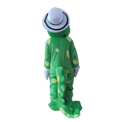 Cartoon Green Dorothy Dinosaur Cosplay Mascot Costume - AllCosplay.com